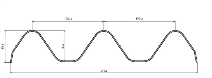 Produit de la machine de formage de rouleaux de garde-corps