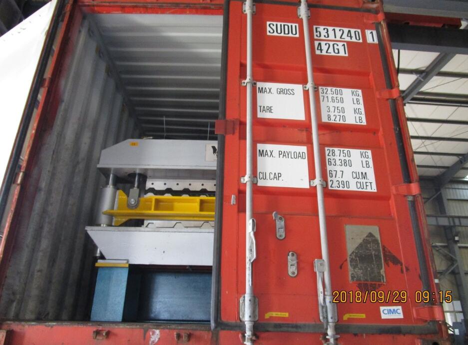 Livraison d'une profileuse de profilés double couche T18+T35 à grande vitesse en Hongrie le 29 septembre 2018