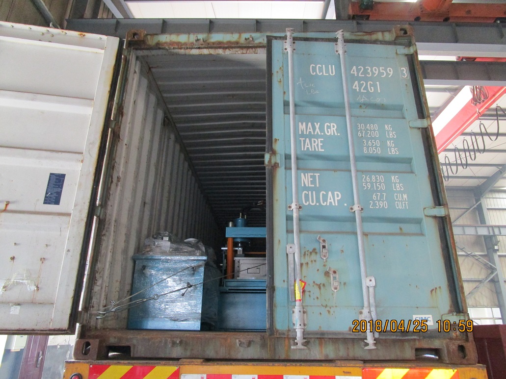 Livraison de la machine de formage de rouleaux de pannes C au Mexique le 25 avril 2018