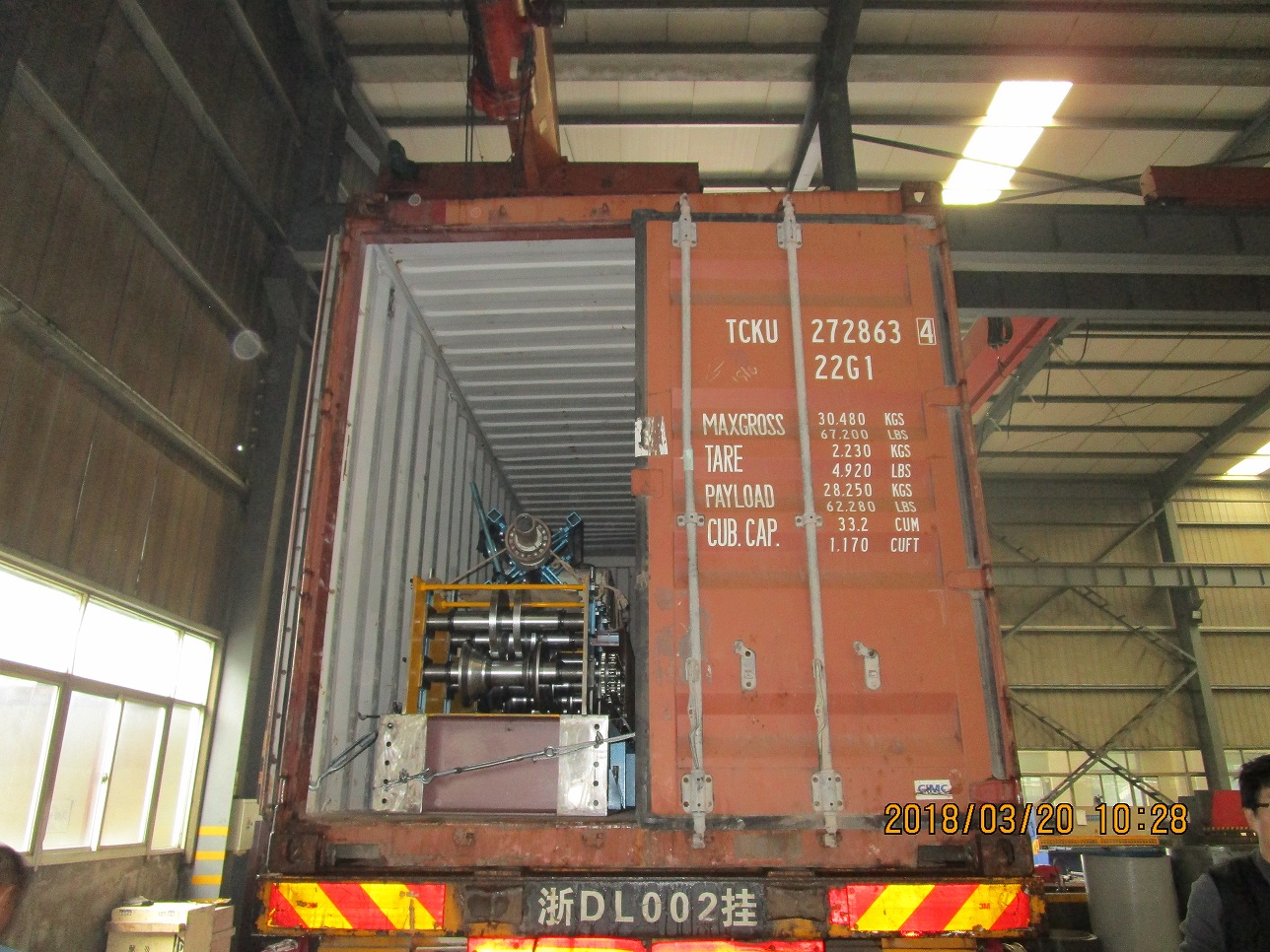 machine de formage de rouleaux de goutti&egrave;re de zhongyuan