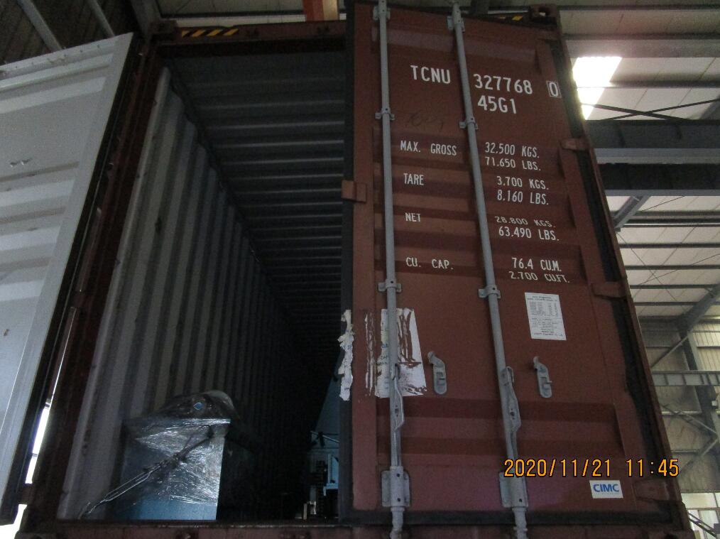 Machine de profilage de ligne livrée à Salvador le 21 novembre 2020