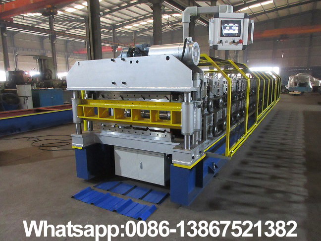 Machine de formage de rouleaux de toit double couche Zhongyuan