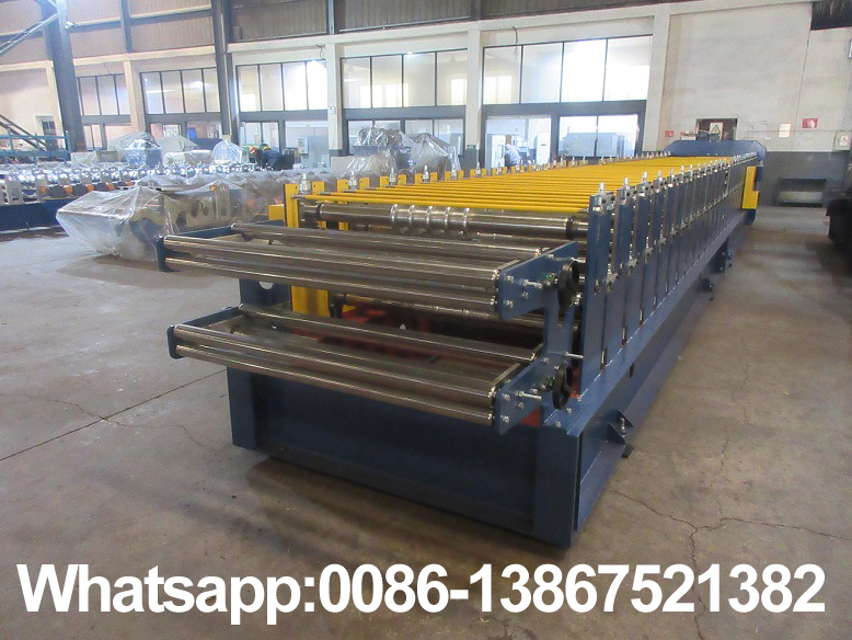 Machine de formage de rouleaux de panneaux de toit double couche Zhongyuan