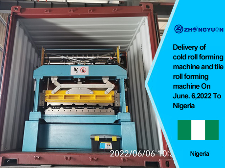 Livraison d'une machine de formage à froid et d'une machine de formage de carreaux le 6 juin 2022 au Nigeria