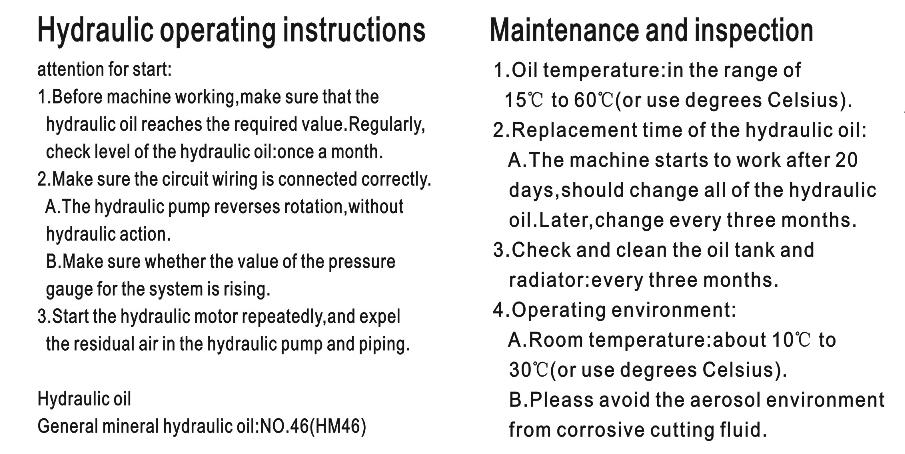 Entretien de station hydraulique