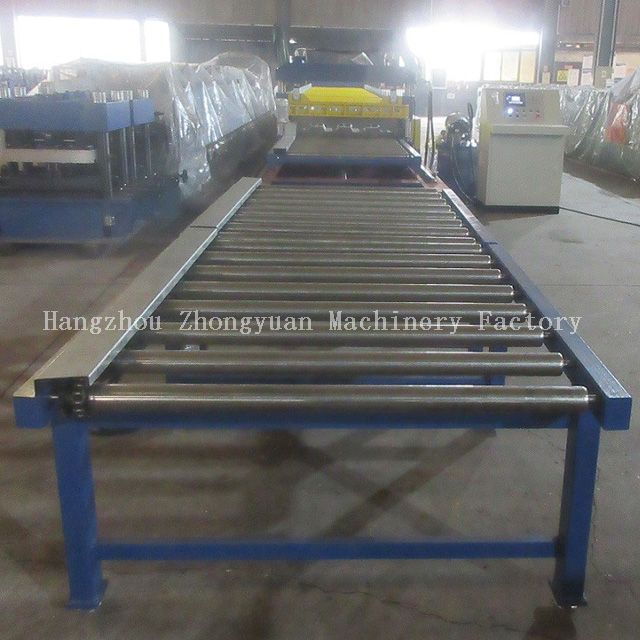 Machine de formage de rouleaux à pont métallique avec découpe volante