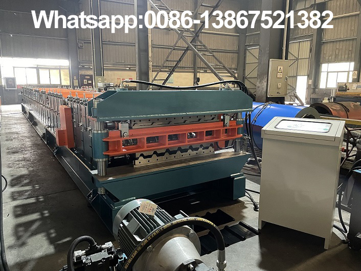 Machine de formage de rouleaux de panneaux de toit double couche Zhongyuan