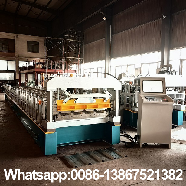 Machine de formage de rouleaux de toit Zhongyuan, acier vitr&eacute; trap&eacute;zo&iuml;dal