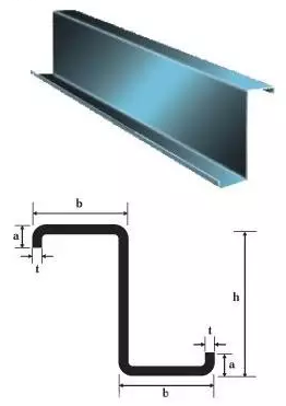 Pannes Z fabriqu&eacute;es par une machine de formage de rouleaux de pannes