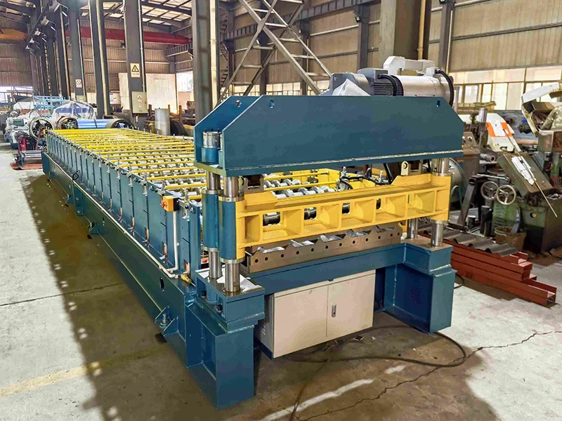 Normal Structure Roof Sheet Roll Forming Machine With Electric Cutting-1