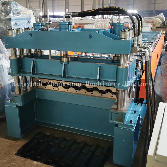 Machine de formage de rouleaux de tuiles ondulées, machine de formage de rouleaux de tuiles metrocopo pour tôle de toit en métal