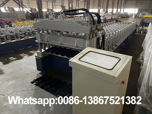 Machine de formage de rouleaux de toit en tuiles verniss&eacute;es Zhongyuan
