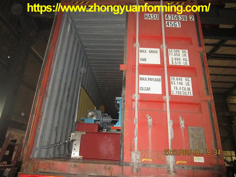 machine de formage de pannes de zhongyuan