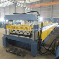 Machine de formage de rouleaux de plancher métallique à grande vitesse