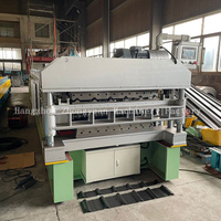 Machine de formage de rouleaux double couche en acier 1000 et 900 avec découpe électrique