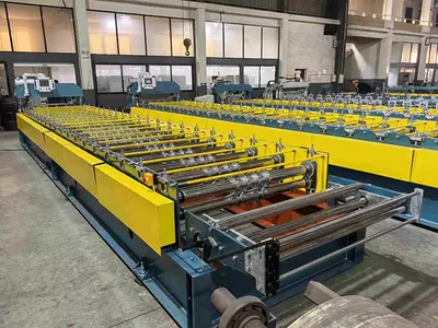 Normal Structure Roof Sheet Roll Forming Machine With Electric Cutting-5