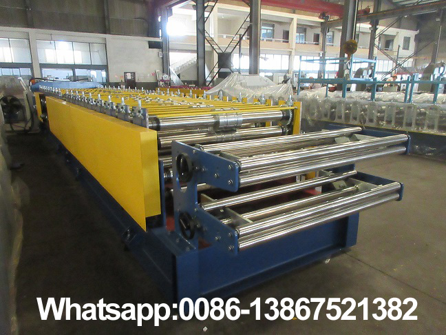 Machine de formage de rouleaux de t&ocirc;le de toiture double couche Zhongyuan