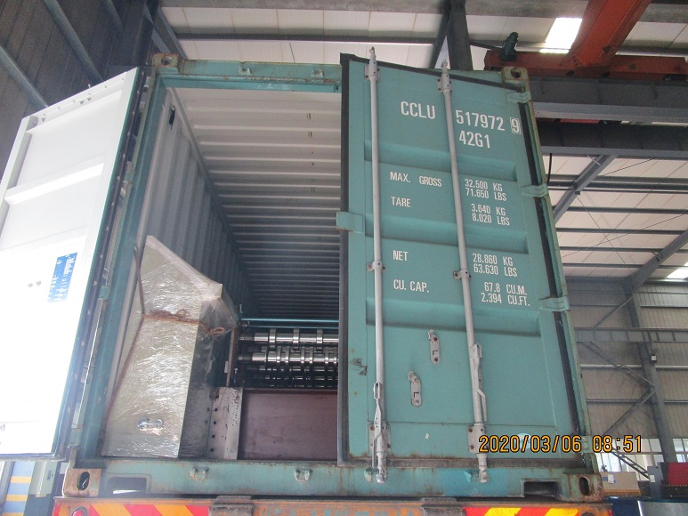 Ligne de profilage de pont Zhongyuan 38H vers les &Eacute;tats-Unis