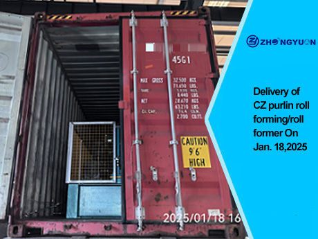 Livraison du formage de rouleaux de pannes CZ/formeur de rouleaux le 18 janvier 2025